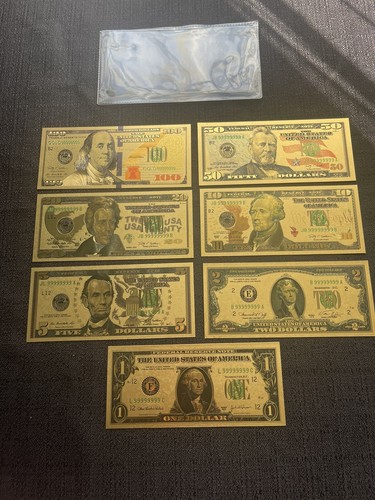 Set 100 2 1 - 100,50,20,10,5,2,1, dollari