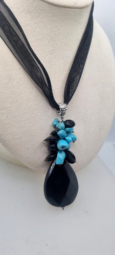 Collana pendente turchese - collana, e