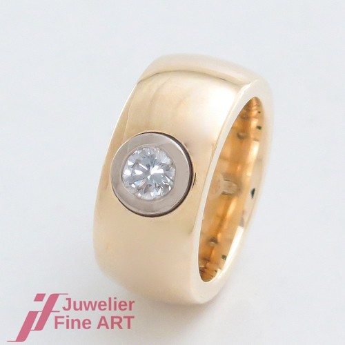 Anello solitario brillante - , con