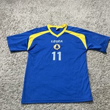 Maglia calcio Bosnia Erzegovina Dzeko #11 Legea maglietta calcio blu giallo XS