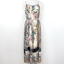 Zimmermann Novantasei Vestito Slip Pieghettato Donna 2 Floreali Stravagante Femminile