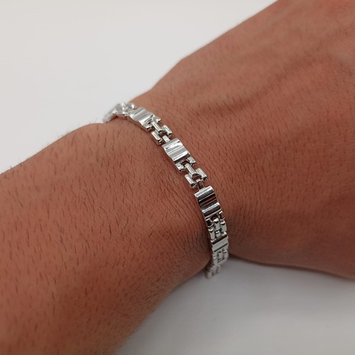 Bracciale argento 925 uomo - argento,