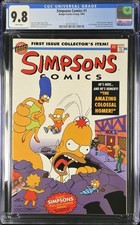Simpsons Comics 1 CGC 9.8 diretto con poster 1993 BONGO NM/MT