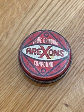 AREXONS scatola vintage pasta smeriglio valvole – contenitore originale ’50/’60