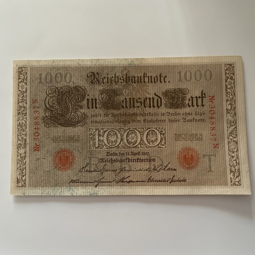 Banconota 1000 marchi 1910 - banconota,