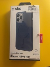 cover iphone 14 pro max smooth blue mag sbs NUOVO MAI USATO