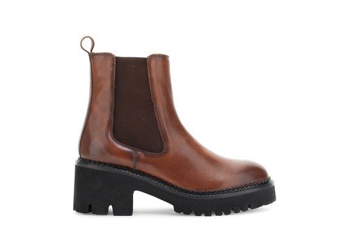 Tronchetto pelle con - in,