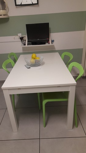Tavolo bianco allungabile - bianco,