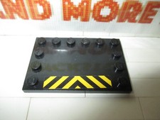 Lego - 1x Tile Studs 4x6 Black