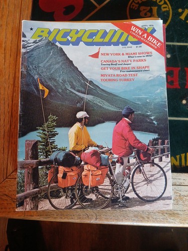 Vintage april 1975 bicycling - april,