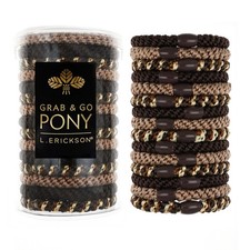L. Erickson Brown Hair Ties