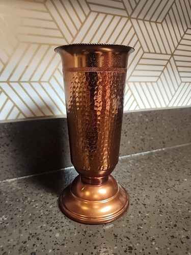 Vaso martellato mano in - vaso,