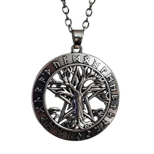 Collana pentacolo albero - collana,