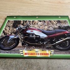 Moto Guzzi 1000 V10 Centauro 1997 fiche carte moto passion collection Atlas