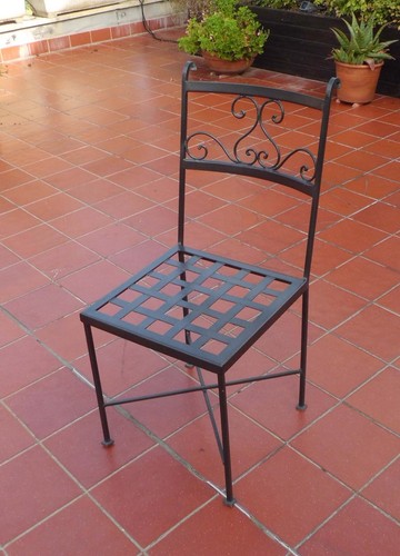 Sedia ferro battuto - in,