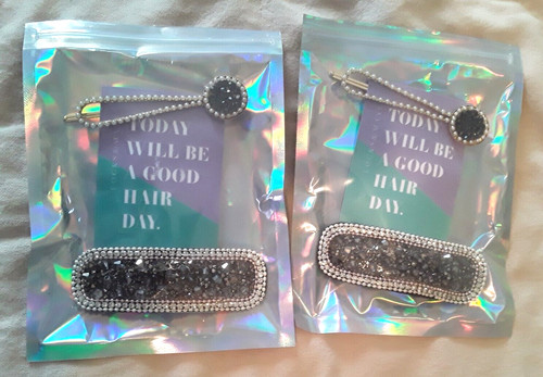 Set barrette cristallo