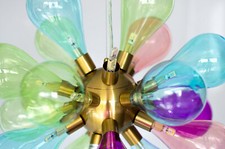 Lampadario sfera vetro vetro