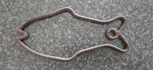 Scultura pesce armatura