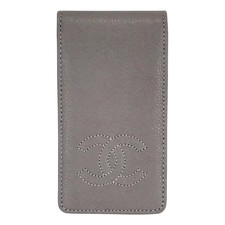 Custodia con patta in pelle