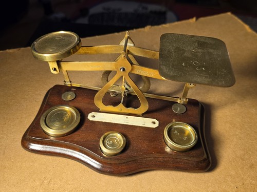 Antique victorian brass postal - victorian,