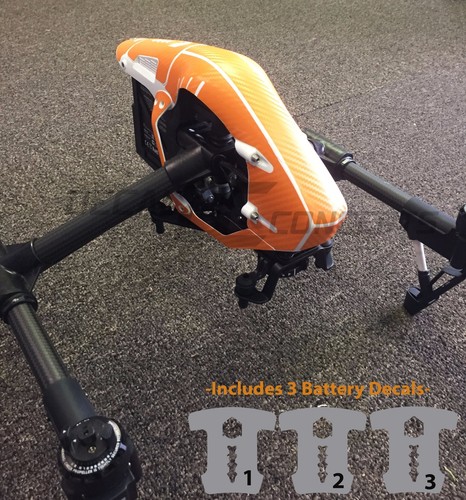 Dji inspire arancione fibra - dji, 1