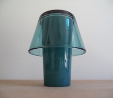 Lampada design da tavolo in vetro GAVIK IKEA forma di fungo vintage anni '90 blu