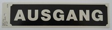 Cartello AUSGANG Autofficina