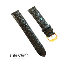 LONGINES - BRACCIALE - VERA PELLE - NERO - 18MM - NOS