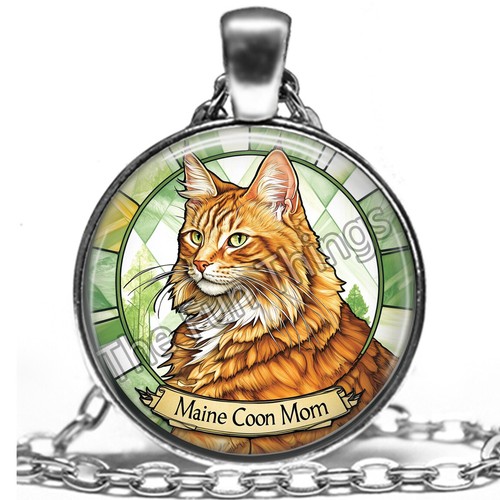 Collana arancione tabby maine - arancione,