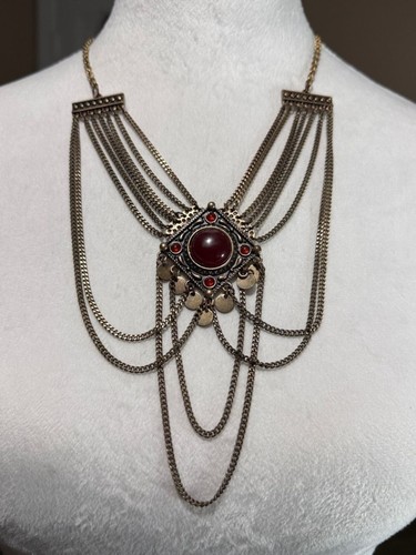 Collana vintage boho oro - collana,