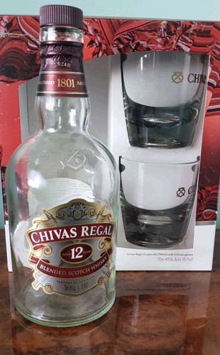 Chivas bottiglia vuota scotch - bottiglia,