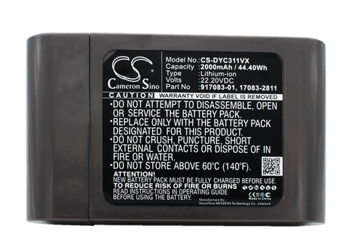 2000mah batteria per dyson - per,