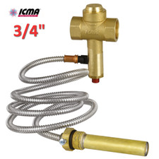 ICMA 608 - Valvola di scarico termico 3/4'' con bulbo a pozzetto