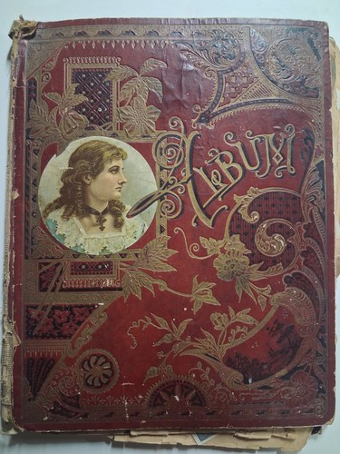 1870 90s scrapbook rilegatura - scrapbook,
