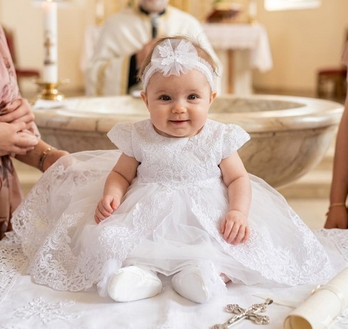 Abito battesimo bambina set