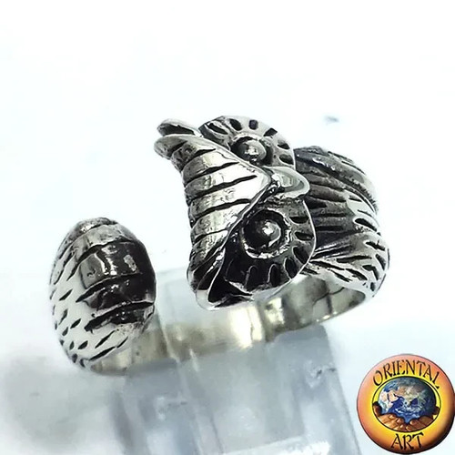 Anello argento 925 gufo - 925,