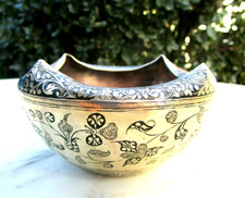 Antique Brass Bowl Dish With