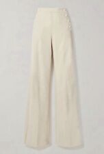 MAX MARA ? Pantaloni A Palazzo Vita Alta Velluto Velvet High Waisted Pants IT46