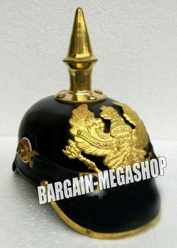 Elmetto prussiano pelle - in,