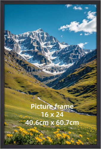 Cornice 40x60 nera alluminio - 40x60, nera,