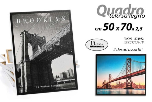 Quadro stampa tela - stampa, legno