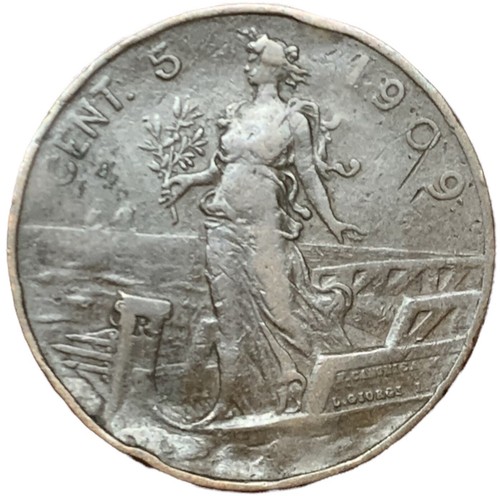 Centesimi 1909 italia - italia, su