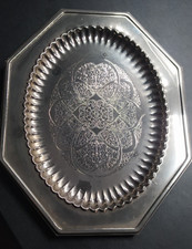 VASSOIO OTTAGONALE IN ARGENTO