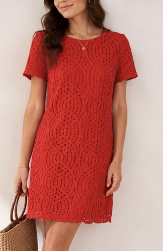 Abito crew occhiellato pizzo - abito, j.crew
