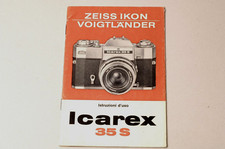 Zeiss Ikon Voigtlander  Icarex 35 S Manuale Istruzioni Italiano (Originale)