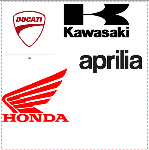 Adesivo honda kawasaki - kawasaki, aprilia