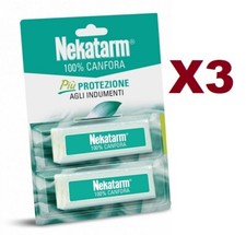60 TAVOLETTE NEKATARM 100% CANFORA PROTEZ. INDUMENTI ARMADI ANTITARME 50gr