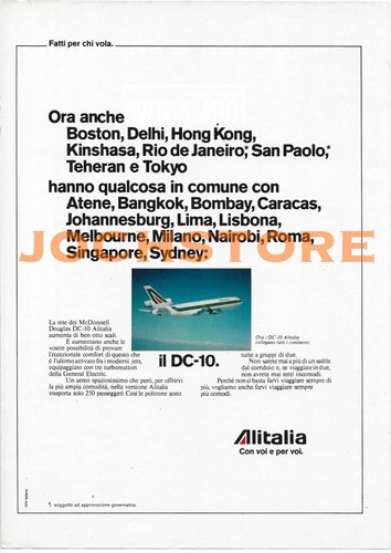 Pubblicità alitalia aereo - pubblicità,