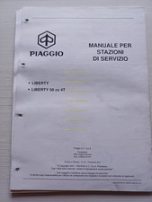 Piaggio Liberty 50 2T - 50 4T 2001 AGGIORNAMENTO manuale officina TELAIO