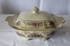 Thomas Avorio Rosedale Germania Quadrato Coperto Ciotola Vegetale VINTAGE